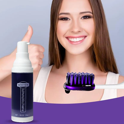 Dentifrice Violet Blanchissant – Sourire Éclatant en Quelques Utilisations