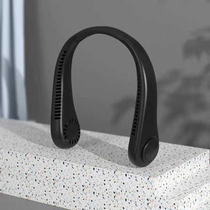 Ventilateur de Cou Portable Rechargeable USB – Sans Pales, Silencieux et Mains Libres