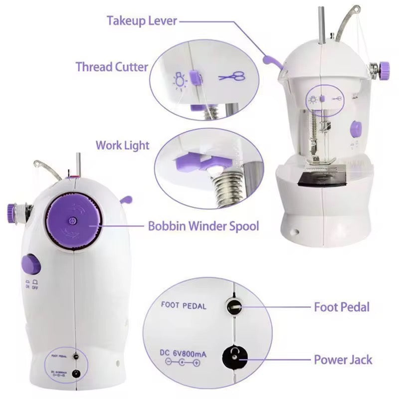 Mini Machine à Coudre Portable – Compacte, Facile à Utiliser & Idéale pour Débutants
