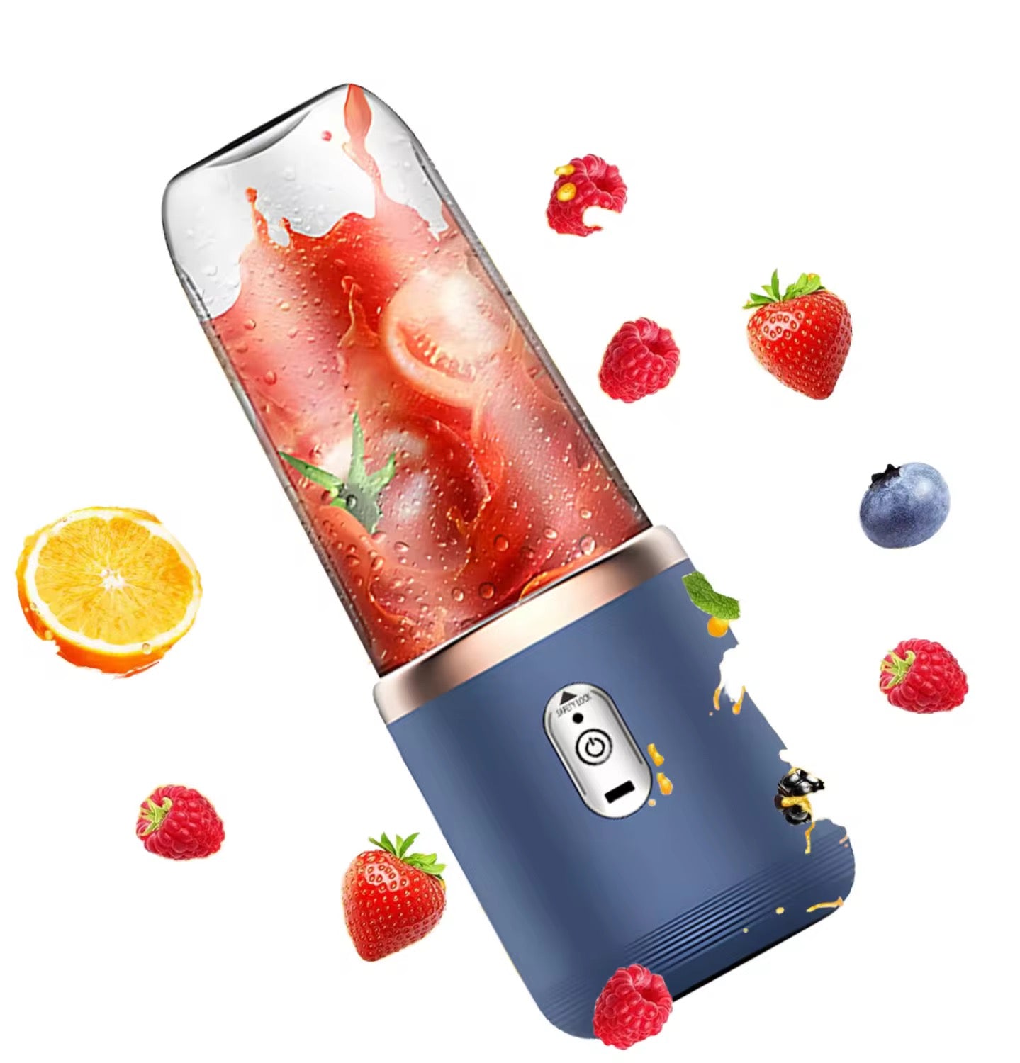 Mixeur Blender Portable Rechargeable – Mini Juicer Multifonction pour Smoothies et Jus Frais