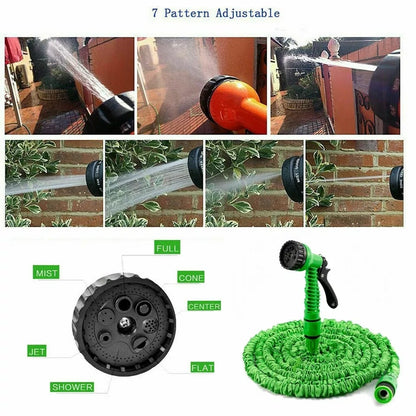 Tuyau d'Arrosage Extensible avec Pistolet Multifonction – Léger, Flexible et Anti-Nœuds