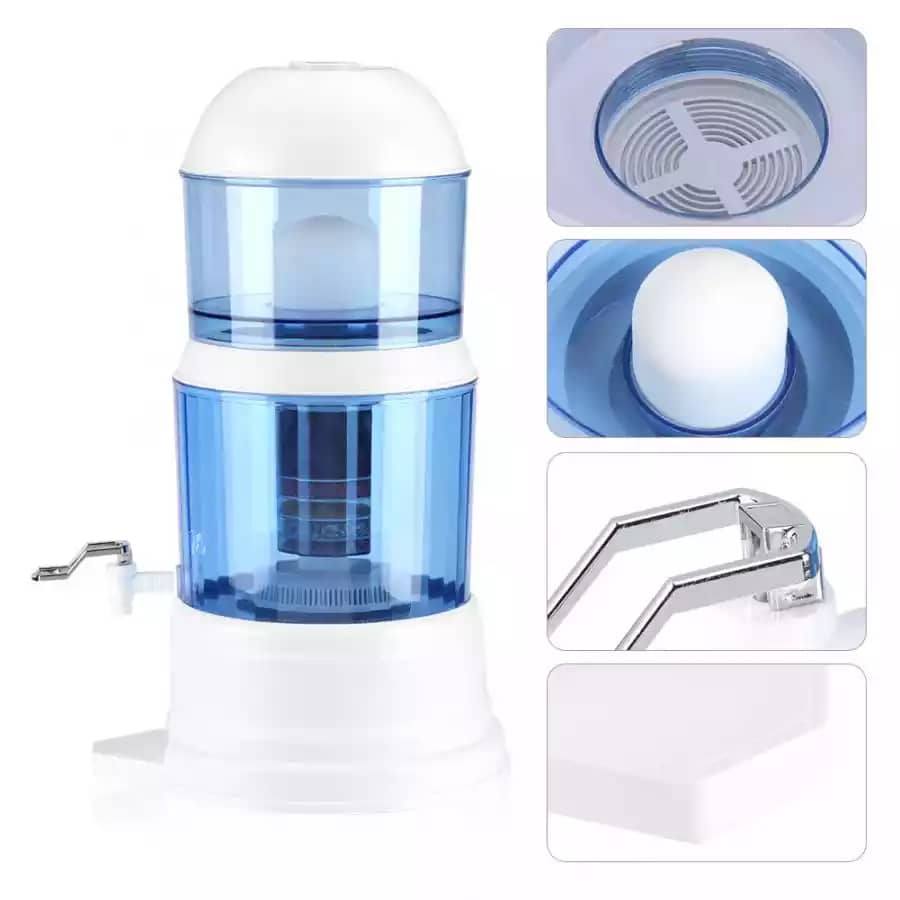 Purificateur d'Eau Manuel à Filtration Multicouche – Sans Électricité, Eau Propre et Saine à Domicile